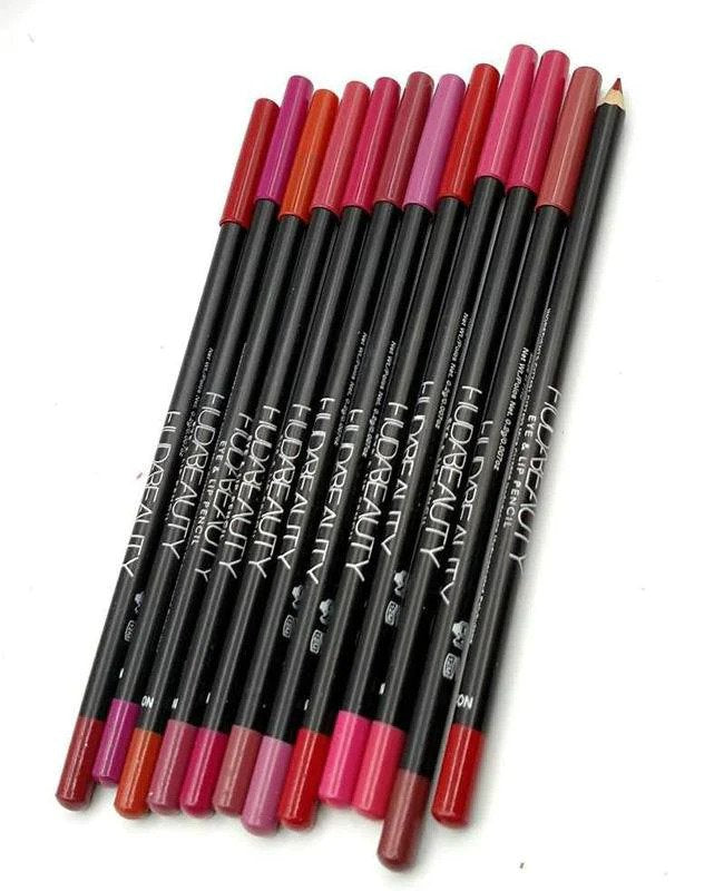 Huda beauty lip and eye pencil pack of 12 - Classy Touch Pk