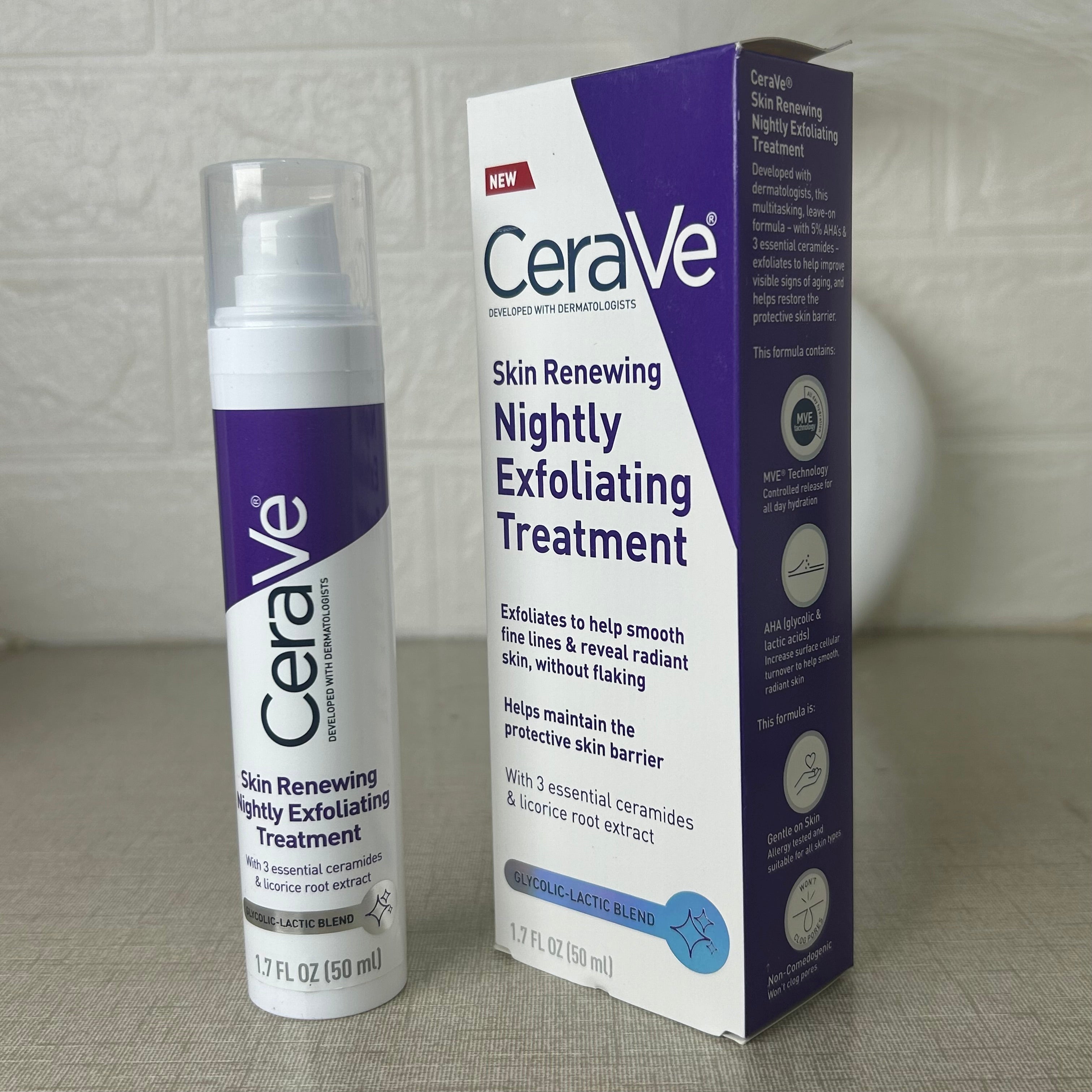 Cerave Skin Renewing Nightly Exfoliating Treatment - Classy Touch Pk